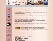Tablet Screenshot of hotelpavone.com
